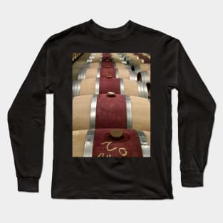 Barrels upon barrels of wine Long Sleeve T-Shirt